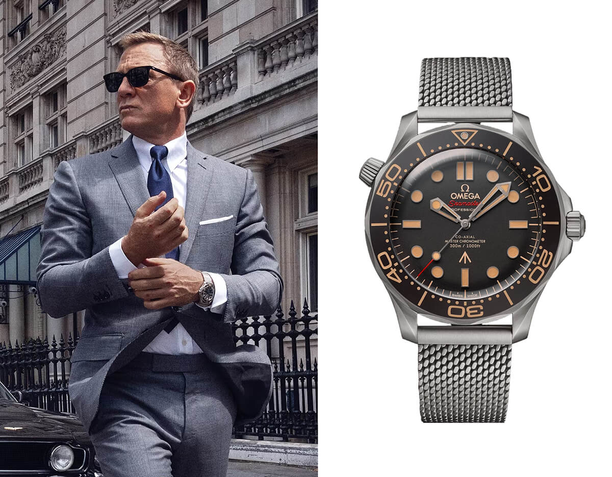 Daniel Craig James Bond 007_Omega_Seamaster Diver 300M 007 Edition_Cortina Watch