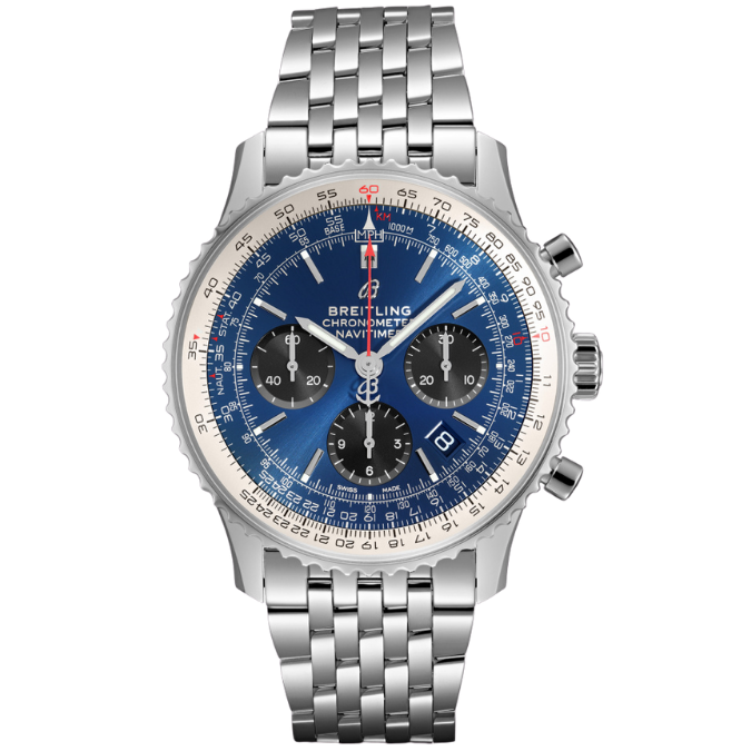 Breitling Navitimer B01 Chronograph 43 Blue Ab0121211c1a1 Front
