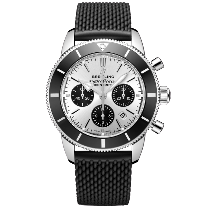 Breitling Superocean Heritage B01 Chrono 44 Silver Ab0162121g1s1 Front