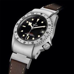 Tudor Black Bay P01 divers watch steel bezel black dial