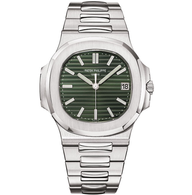 Patek Philippe Nautilus Stainless Steel Olive Green Dial Ref 5711 1a 014