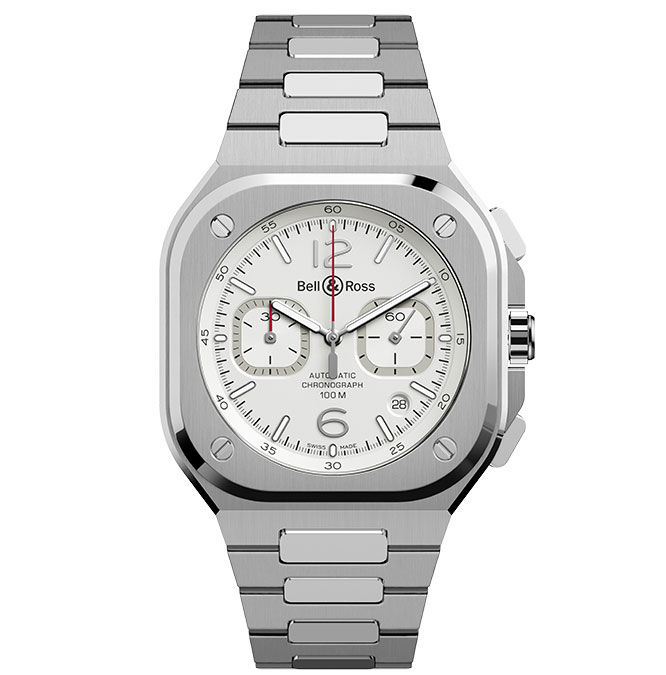 Bell & Ross BR05 Chrono White Hawk BR05C-SI-ST/SST at Cortina Watch