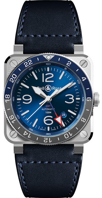 Br03 93 Gmt Blue Featured Watch Collection