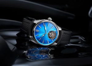 The H. Moser & Cie. Pioneer Tourbillon Arctic Blue Reference 3804-1208