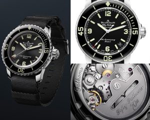 Although it tells only the time and date, the Blancpain Fifty Fathoms 70th Anniversary Act 1 is a powerhouse of a sports watch with high-performance underwater capabilities.