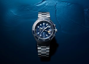 The Seamaster Diver 120M is array with an informative dial.