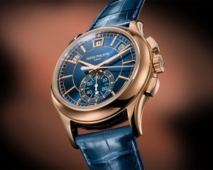 The Patek Philippe Ref. 5905R Annual Calendar with Flyback Chronograph introduces a rose gold case to the iconic watch.