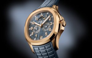 The Patek Philippe Ref. 5261R-001 offers a new layout and colour palette for the annual calendar complication in the Aquanaut Luce case.