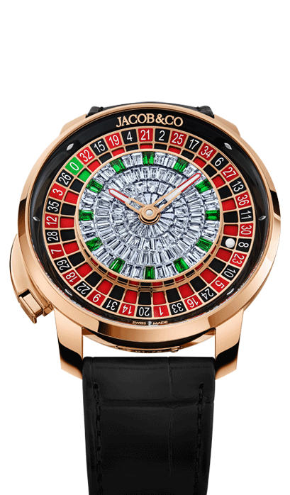 Jacob Co Casino Roulette Tourbillon Baguette Diamonds Cortina Watch Watchforeground