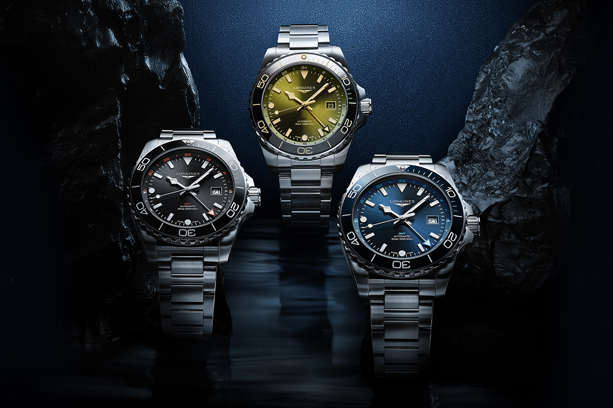 Cortina Watch Longines Hydroconquest Gmt Feature
