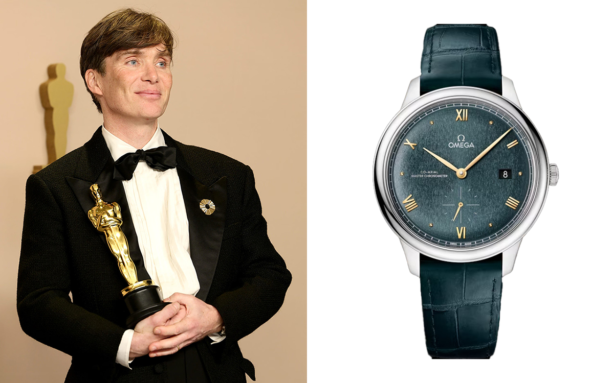 Cillian Murphy spotted wearing an Omega De Ville Prestige at this year’s Oscars.