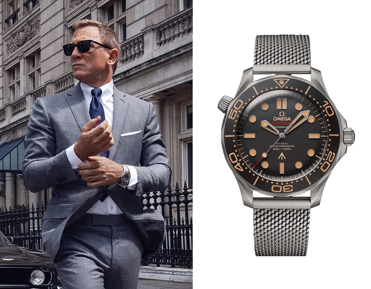 In 2021's No Time To Die, Daniel Craig is armed with the Seamaster Diver 300M 007 Edition.