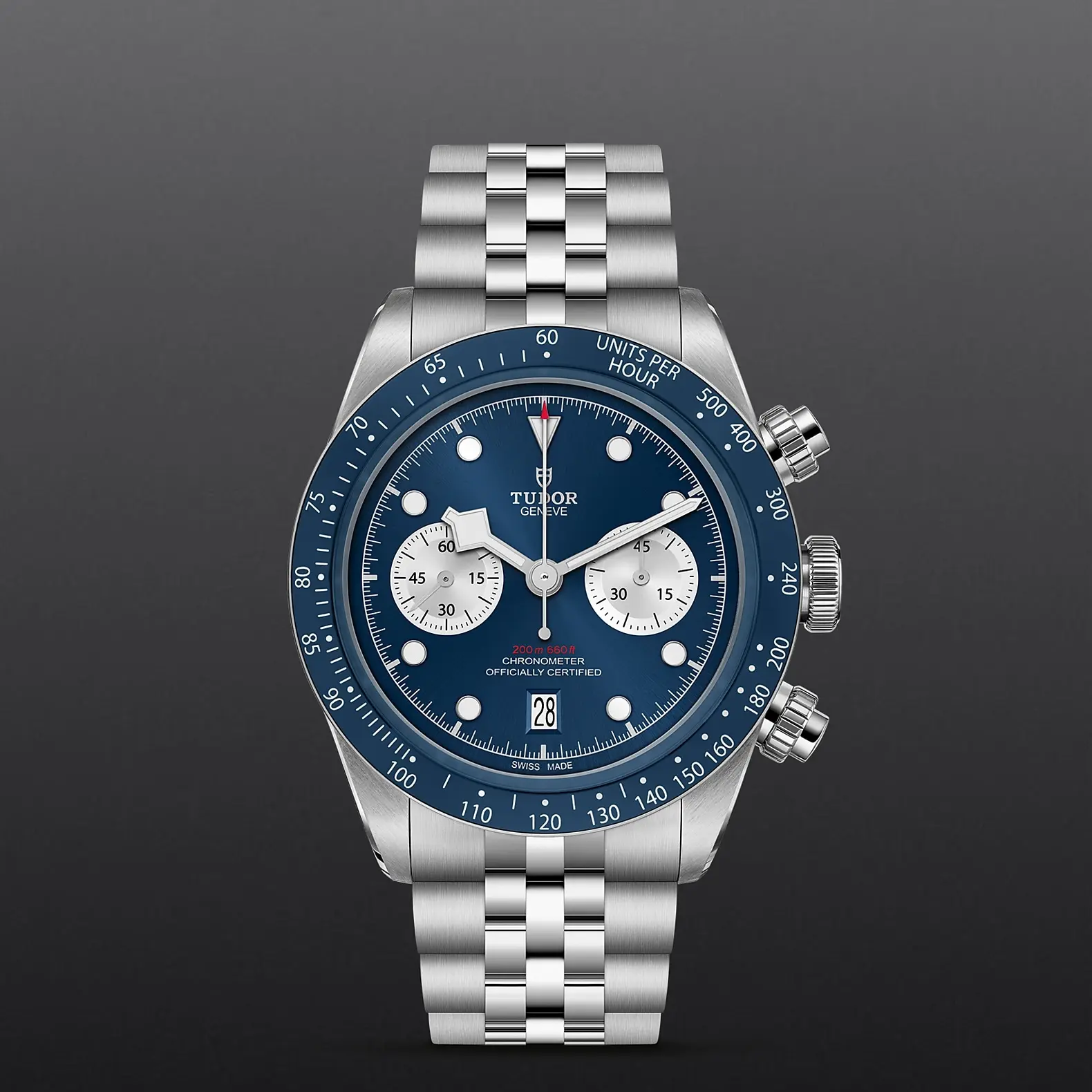 TUDORBlack Bay Chrono Blue Boutique EditionBlack Bay Chrono41mm 316L stainless steel case with polished and satin-brushed finishes - M79360B-0002 at Cortina Watch Malaysia
