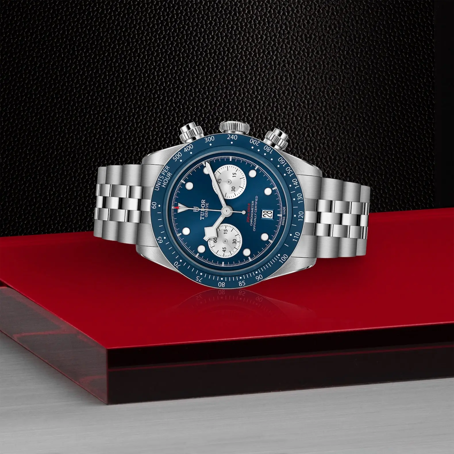 TUDORBlack Bay Chrono Blue Boutique EditionBlack Bay Chrono41mm 316L stainless steel case with polished and satin-brushed finishes - M79360B-0002 at Cortina Watch Malaysia