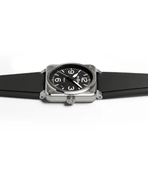 BR 03 Black Steel - Cortina Watch Malaysia
