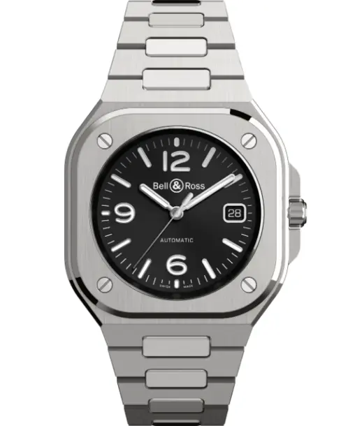 BR 05 Black Steel - Cortina Watch Malaysia