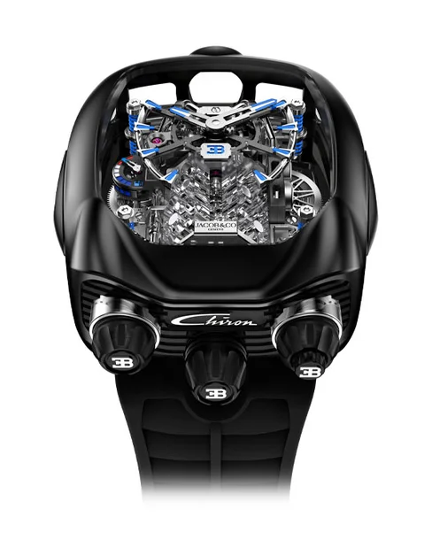 Bugatti Chiron Toubillon Black Titanium - Cortina Watch Malaysia