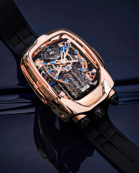 Bugatti Chiron Tourbillon Rose Gold - Cortina Watch Malaysia