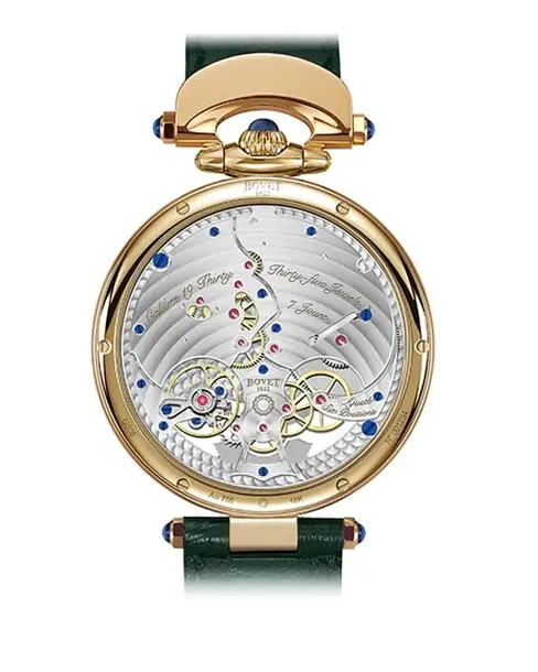 Orbis Mundis in 18K Red Gold Green Guilloché - Cortina Watch Malaysia