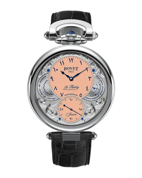 19Thirty Polished Stainless Steel Salmon Lacquered - Cortina Watch Malaysia