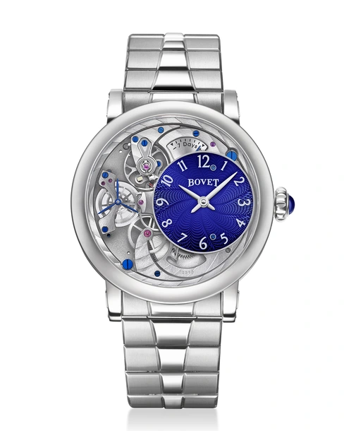 Récital 12 Orbis Titanium Blue Guilloché Dial - Cortina Watch Malaysia