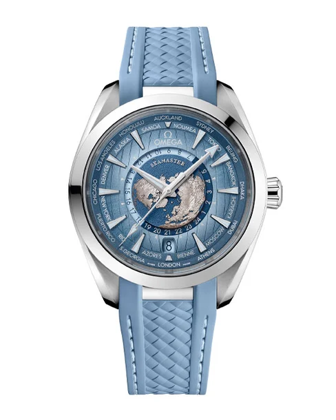 Aqua Terra 150M Co-Axial Master Chronometer GMT Worldtimer 43 mm - Cortina Watch Malaysia