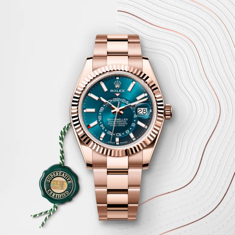Rolex Sky-Dweller in 18 ct Everose gold, M336935-0001