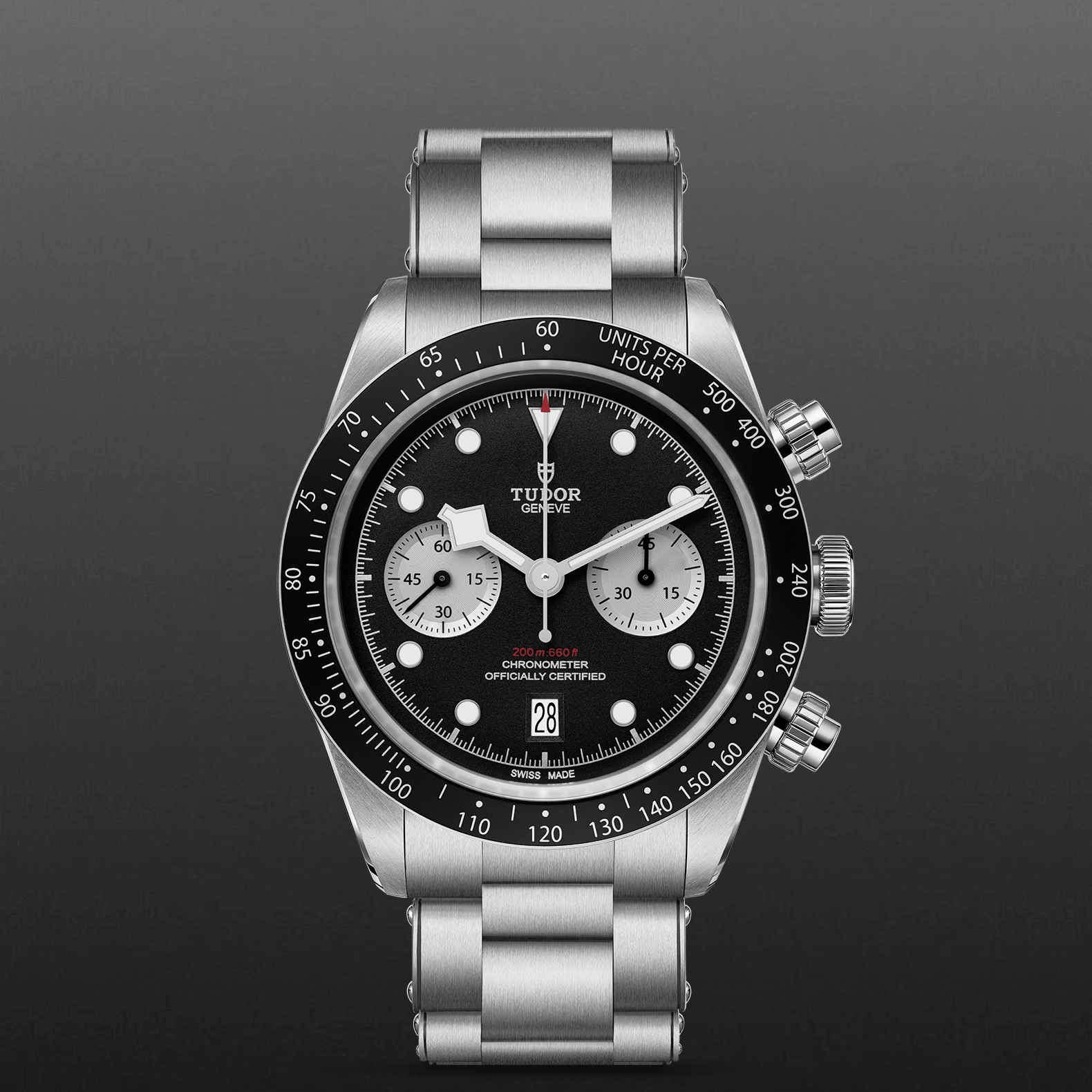 TUDORBlack Bay ChronoBlack Bay Chrono41mm stainless steel case with polished and satin-brushed finishes - M79360N-0011 at Cortina Watch Malaysia