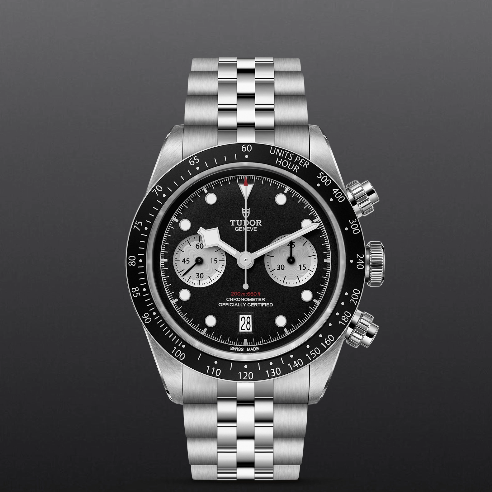 TUDORBlack Bay ChronoBlack Bay Chrono41mm stainless steel case with polished and satin-brushed finishes - M79360N-0013 at Cortina Watch Malaysia