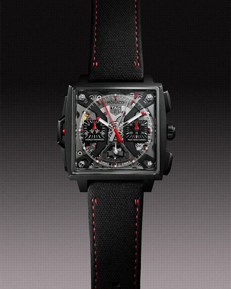 TAG Heuer Presents Max Verstappen With a Customized TAG Heuer Monaco Split-Second Chronograph - Cortina Watch Malaysia