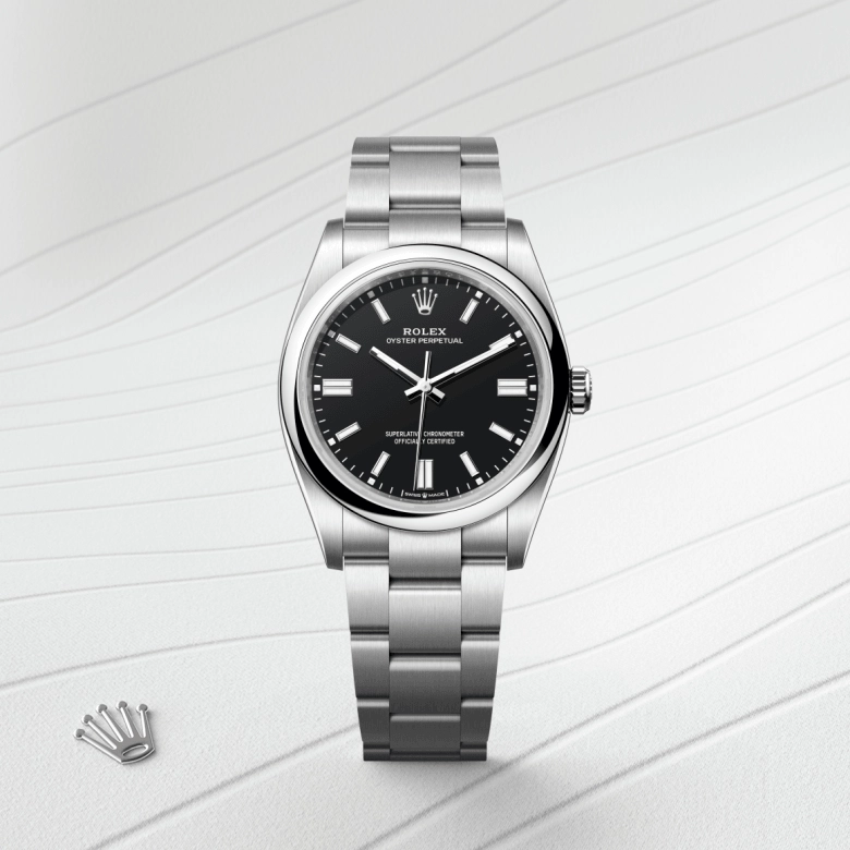 Rolex Oyster Perpetual in Oystersteel, M126000-0014 - Cortina Watch Malaysia