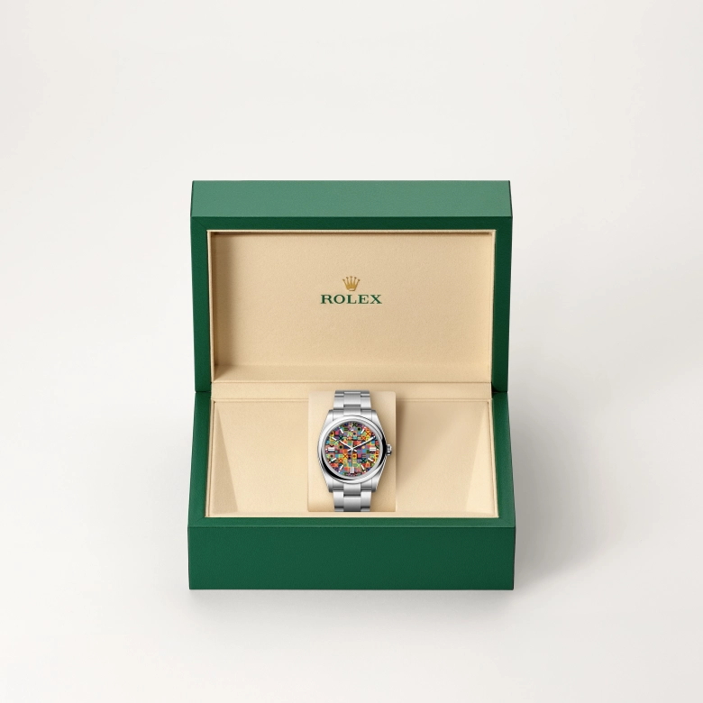 Rolex Oyster Perpetual in Oystersteel, M126000-0016 - Cortina Watch Malaysia