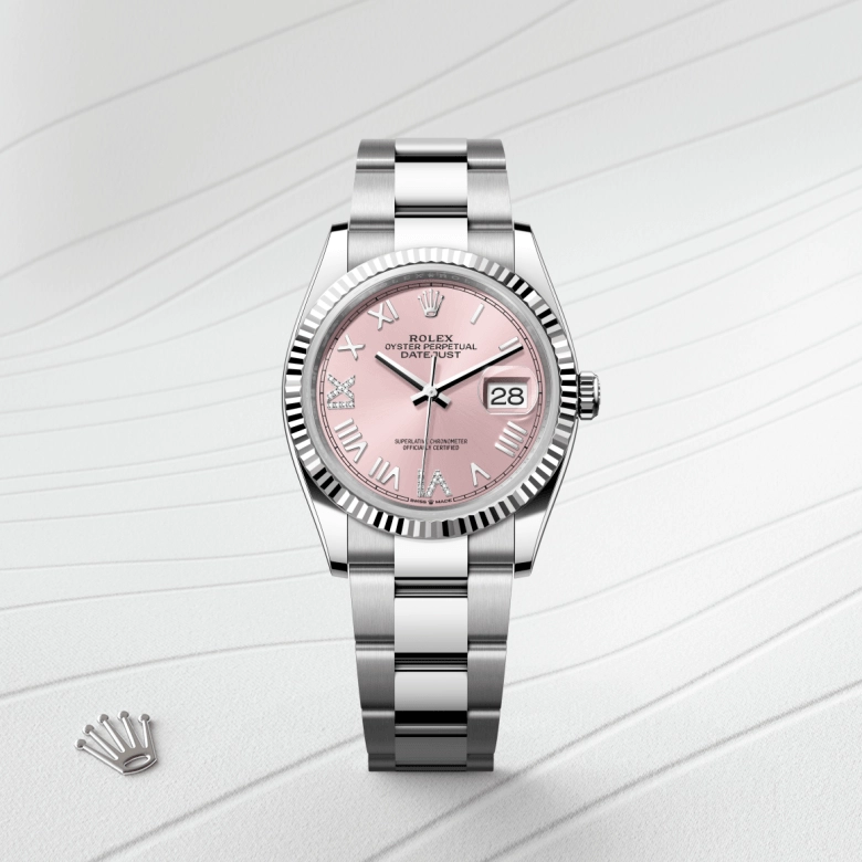 Rolex Datejust in White Rolesor - combination of Oystersteel and white gold, M126234-0066 - Cortina Watch Malaysia