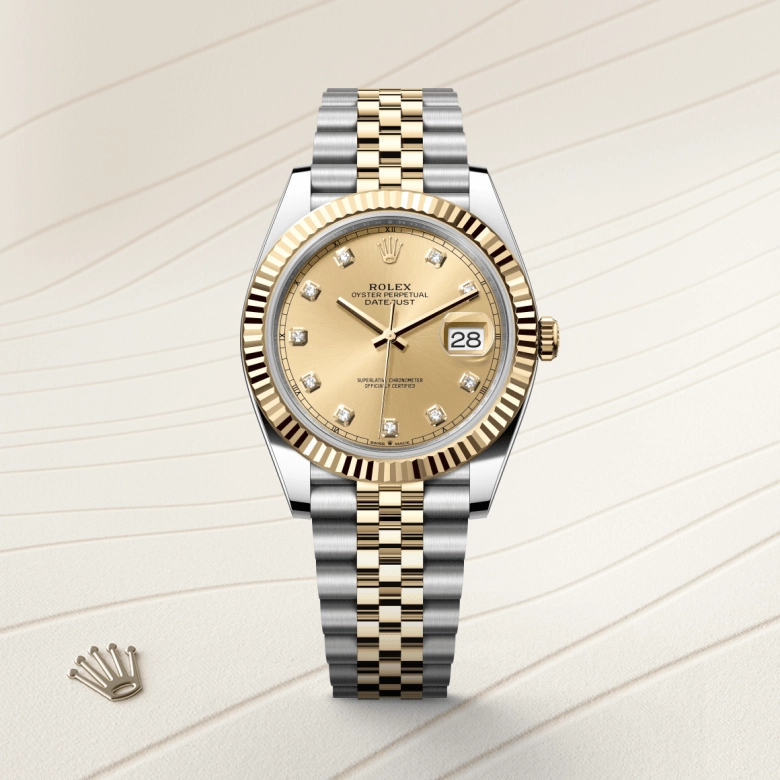 rolex datejust in yellow-rolesor, m126333-0012 - cortina watch