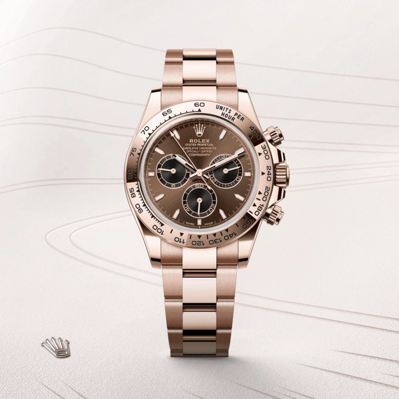 rolex cosmograph daytona dalam emas everose 18k, m126505-0005 - cortina watch