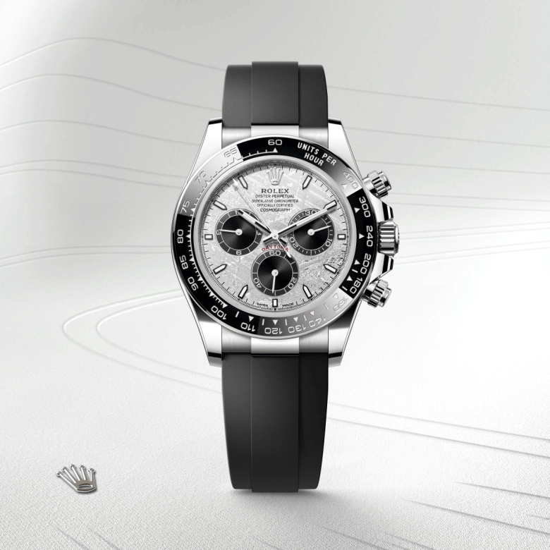 rolex cosmograph daytona dalam emas putih 18k, m126519ln-0007 - cortina watch