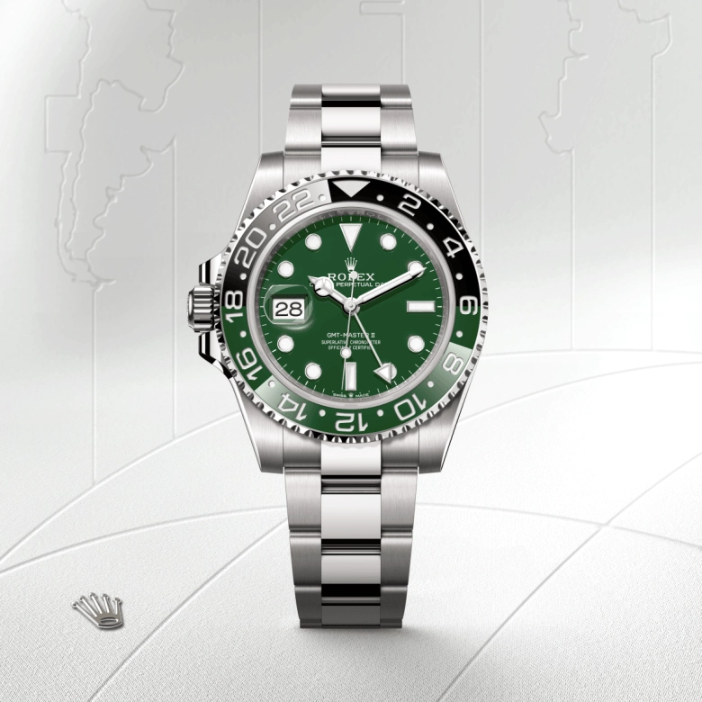rolex gmt-master ii dalam emas putih 18k, m126729vtnr-0001 - cortina watch