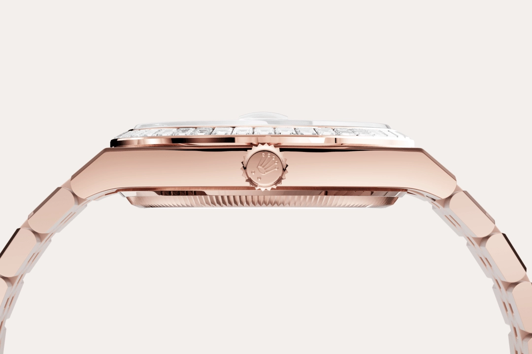 rolex land-dweller in 18-ct-everose-gold, m127285tbr-0002 - cortina watch