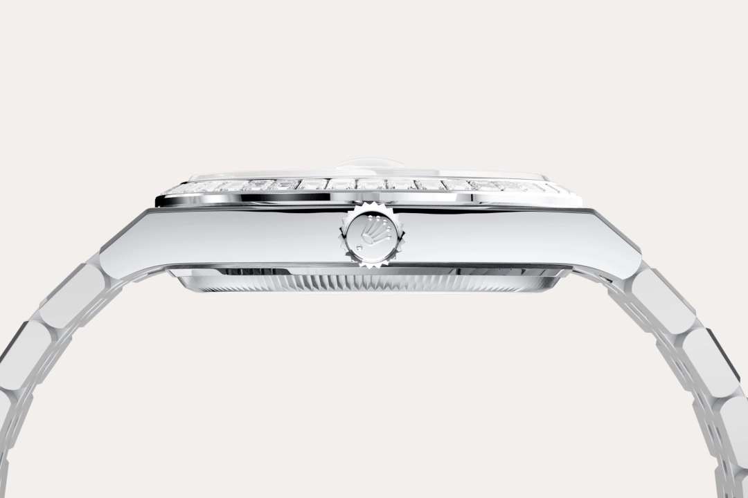 rolex land-dweller in platinum, m127286tbr-0001 - cortina watch