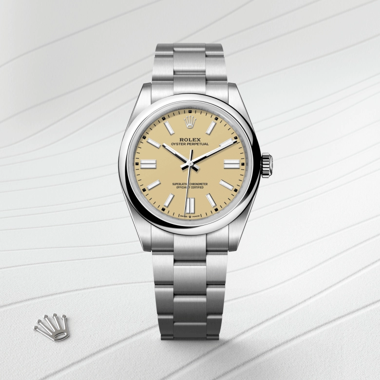 Rolex Oyster Perpetual in Oystersteel, M134300-0007 - Cortina Watch Malaysia