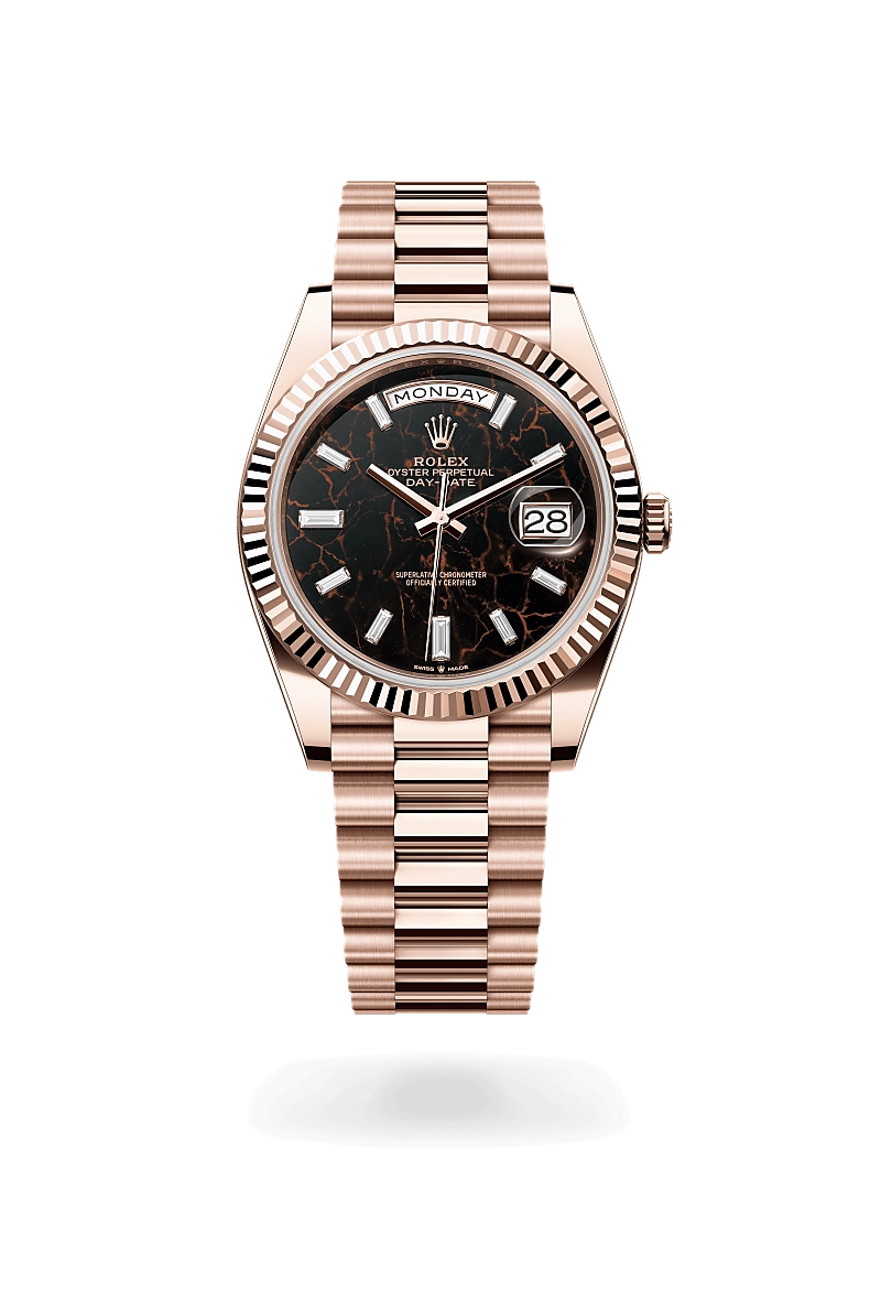 rolex day-date dalam emas everose 18k, m228235-0045 - cortina watch rolex day-date dalam emas everose 18k, m228235-0045 - cortina watch