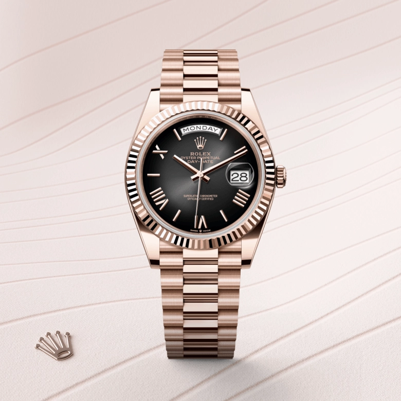 Rolex Day-Date in Emas Everose 18 karat, M228235-0055 - Cortina Watch Malaysia