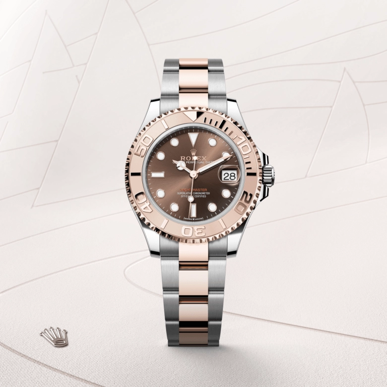 Rolex Yacht-Master in Rolesor Everose - kombinasi Oystersteel dan emas Everose, M268621-0003 - Cortina Watch Malaysia