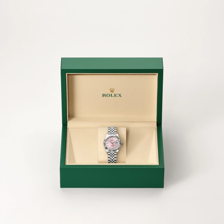rolex lady-datejust in white-rolesor, m279174-0003 - cortina watch