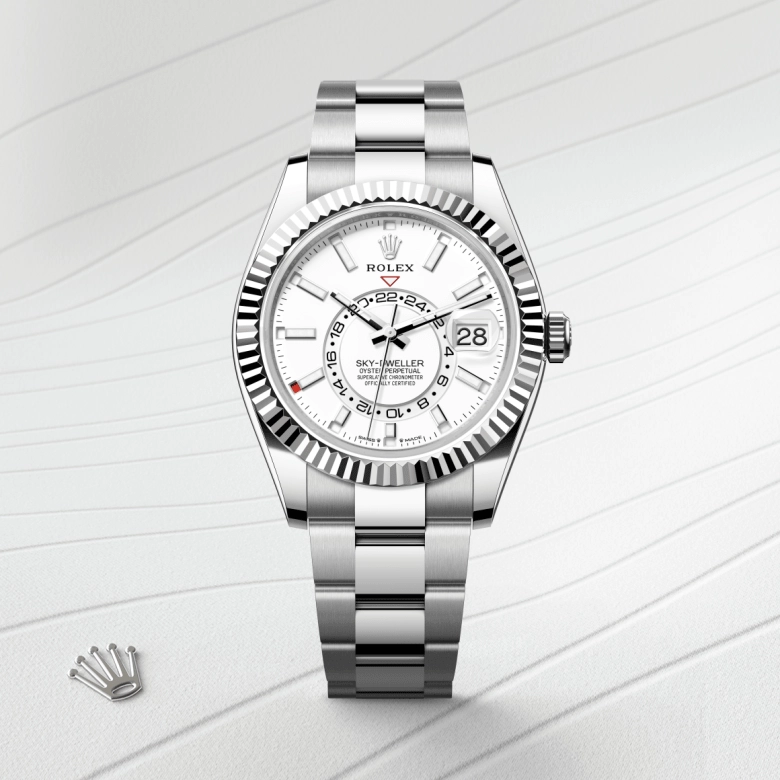 Rolex Sky-Dweller in Rolesor Putih - kombinasi Oystersteel dan emas putih, M336934-0003 - Cortina Watch Malaysia