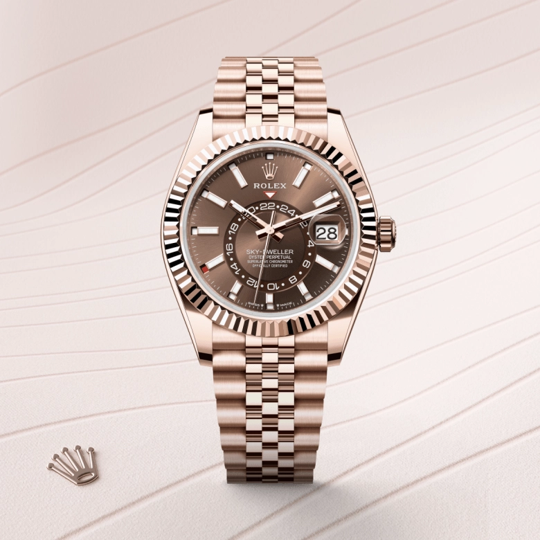 Rolex Sky-Dweller in Emas Everose 18 karat, M336935-0006 - Cortina Watch Malaysia