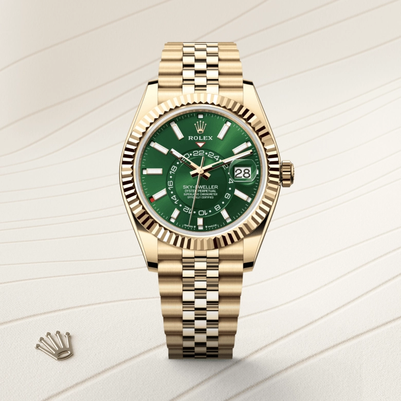 rolex sky-dweller in 18-ct-yellow-gold, m336938-0008 - cortina watch