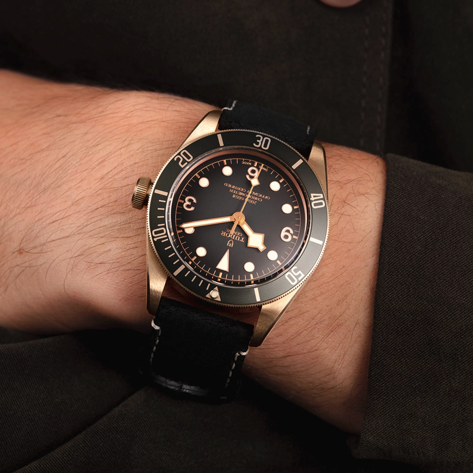 TUDORBlack Bay Bronze碧湾青铜型磨砂青铜表壳，青铜色PVD钢底盖，直径43毫米 - M79250BA-0001 at Cortina Watch Malaysia