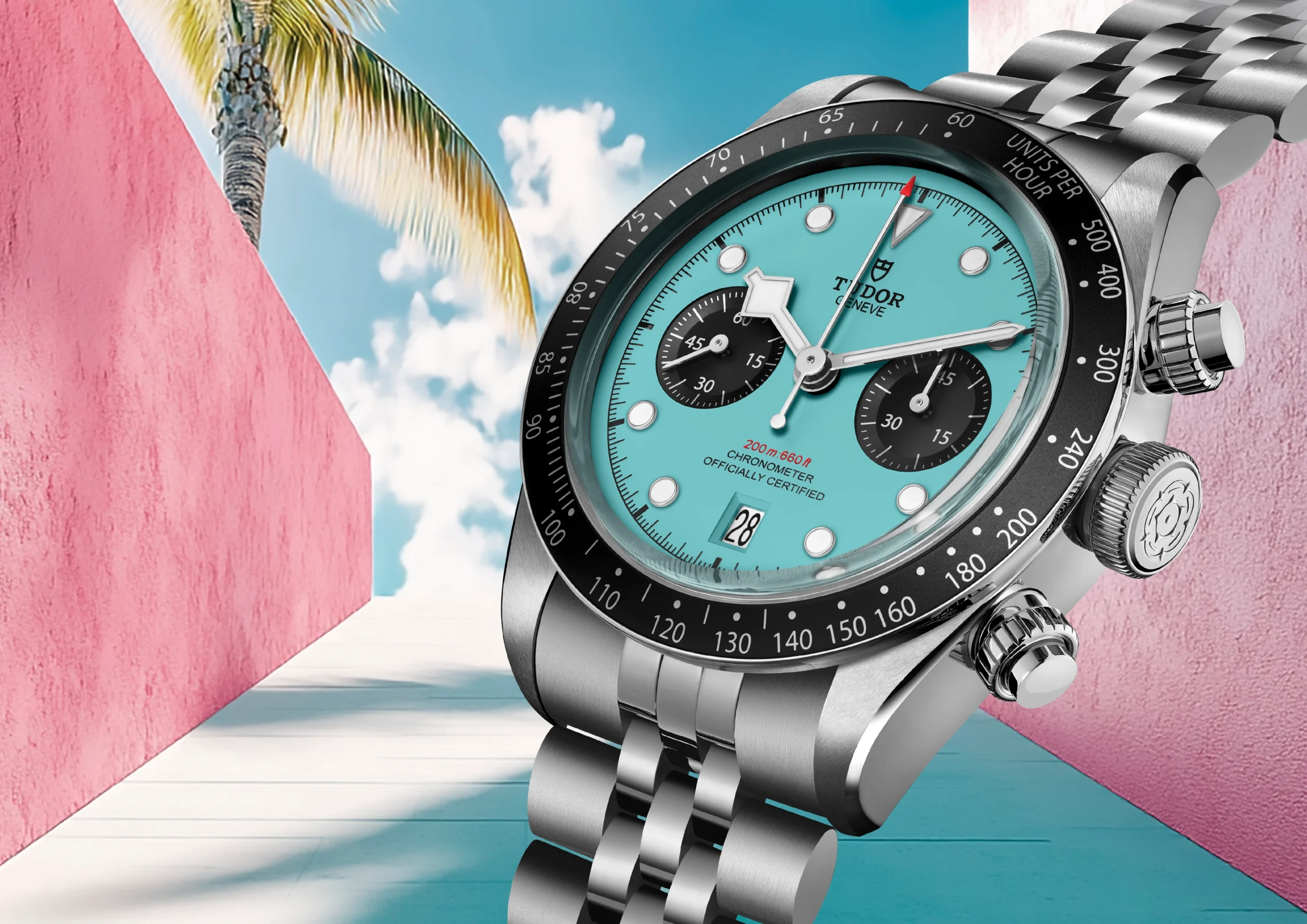 TUDORBlack Bay Chrono敢为之选磨光及磨砂不锈钢表壳，直径41毫米 - M79360N-0024 at Cortina Watch Malaysia