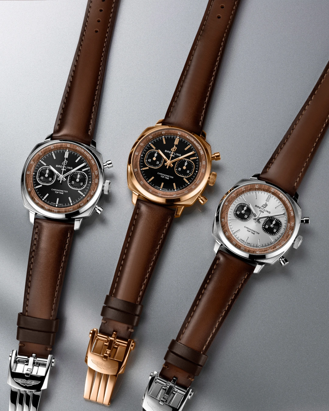 Time and speed, reunited Breitling and Aston Martin present Top Time Tribute to iconic DB5 - Cortina Watch Malaysia
